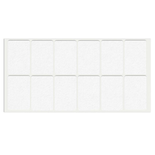 Self-Adhesive Felt Pad 35x55mm White NTP 