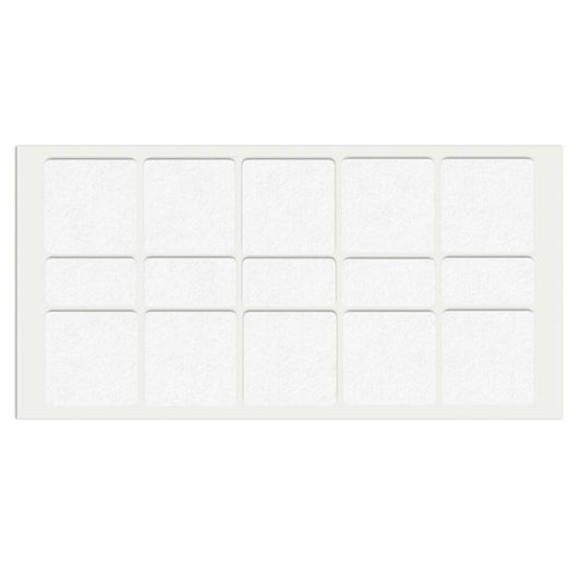 Self-Adhesive Felt Pad 40x40mm White NTP 