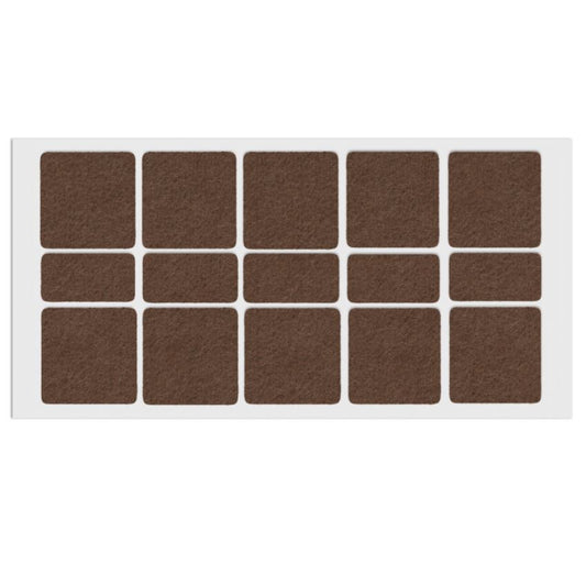 Self-Adhesive Felt Pad 40x40mm/20x40mm Brown NTP 