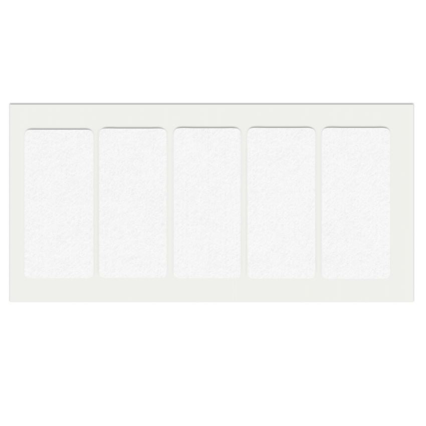 Self-Adhesive Felt Pad 40x90mm White NTP 