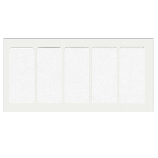 Self-Adhesive Felt Pad 40x90mm White NTP 