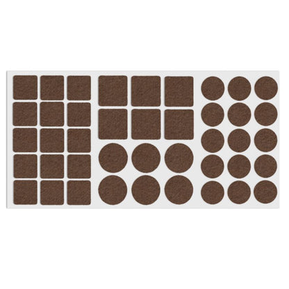 Self-Adhesive Felt Pad Mixed Brown NTP 