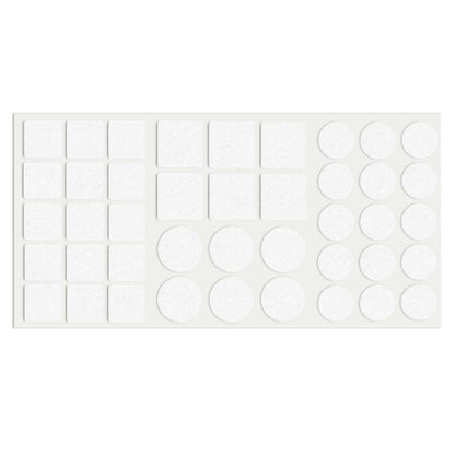 Self-Adhesive Felt Pad Mixed White NTP 