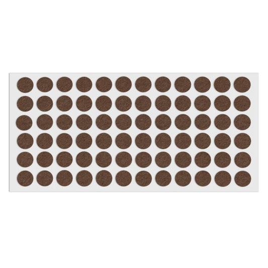 Self-Adhesive Felt Pad Ø15mm Brown NTP 