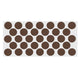 Self-Adhesive Felt Pad Ø24mm Brown NTP 