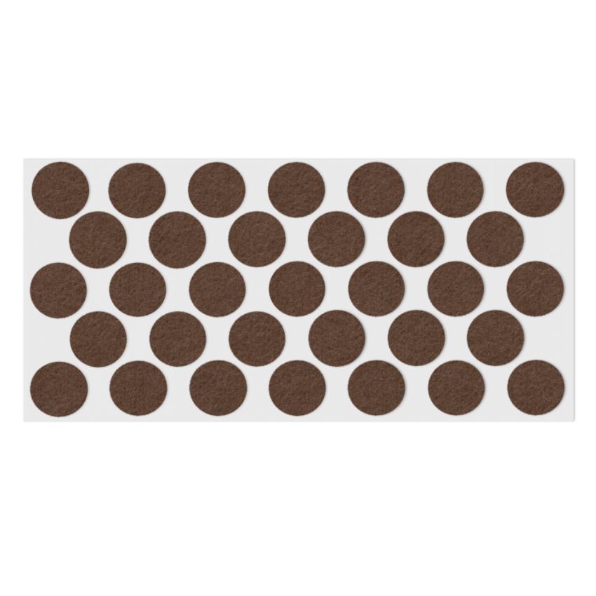 Self-Adhesive Felt Pad Ø24mm NTP Brown 