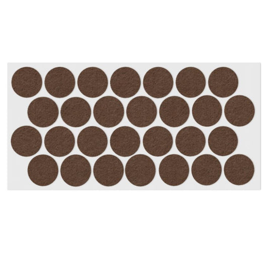 Self-Adhesive Felt Pad Ø28mm Brown NTP 
