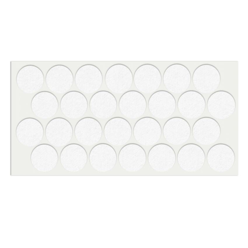 Self-Adhesive Felt Pad Ø28mm White NTP 