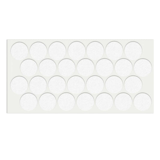 Self-Adhesive Felt Pad Ø28mm White NTP 