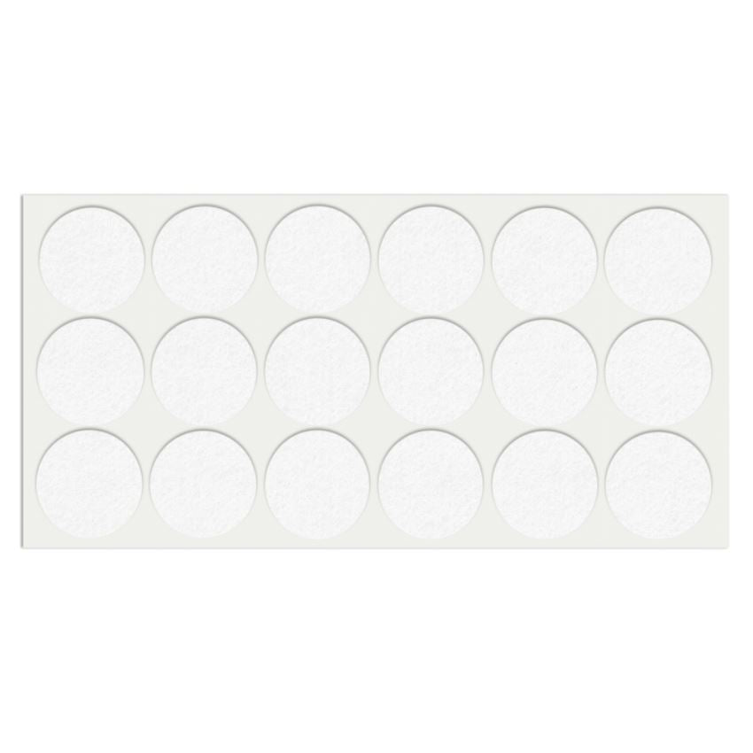 Self-Adhesive Felt Pad Ø35mm White NTP 