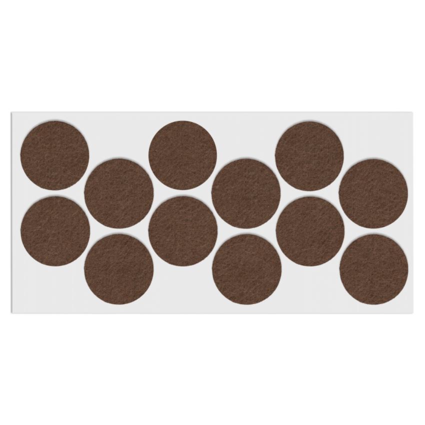 Self-Adhesive Felt Pad Ø40mm NTP Brown 
