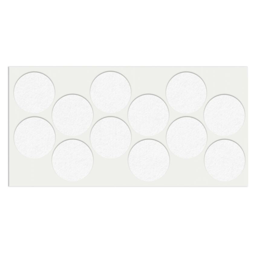 Self-Adhesive Felt Pad Ø40mm NTP White 