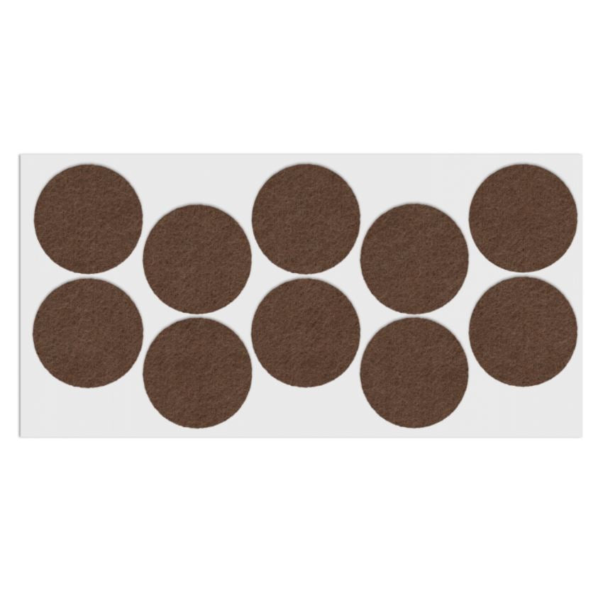 Self-Adhesive Felt Pad Ø45mm NTP Brown 