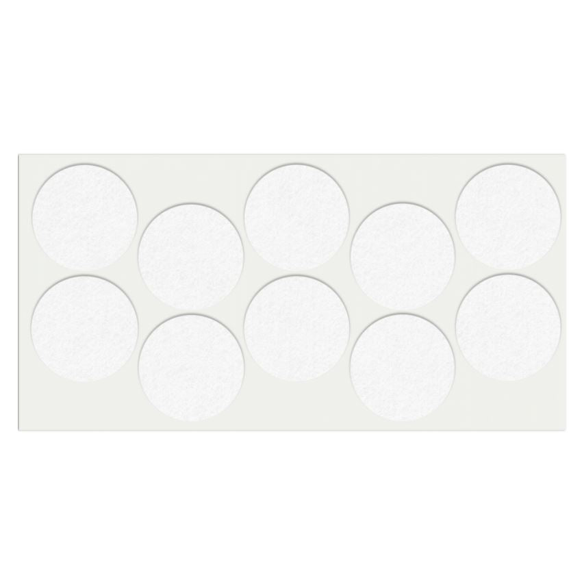 Self-Adhesive Felt Pad Ø45mm NTP White 