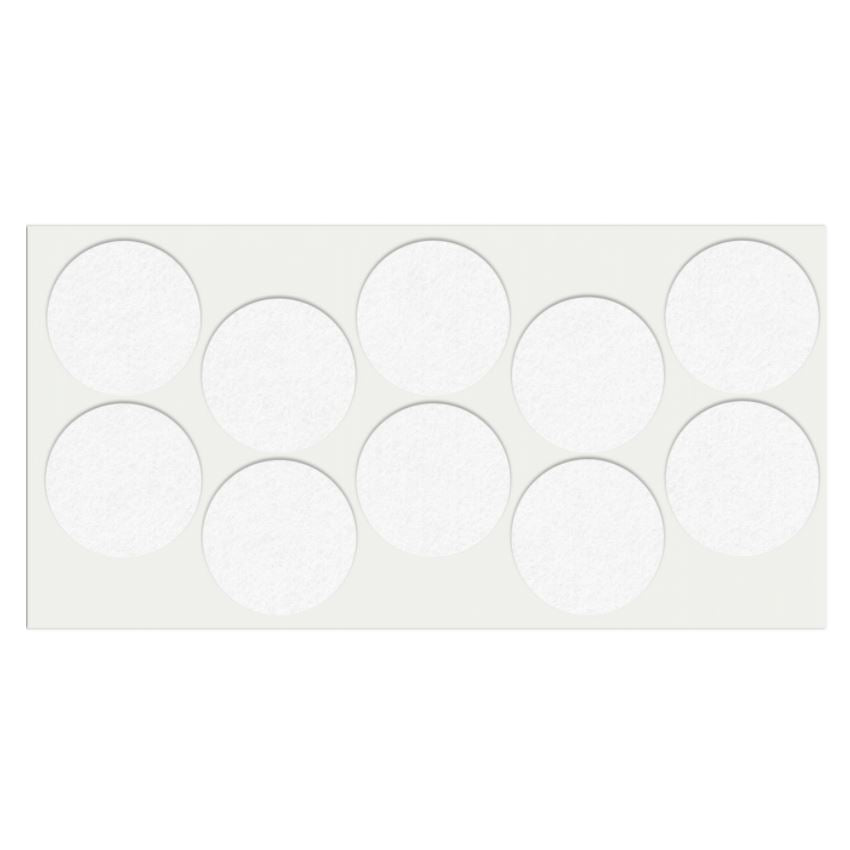 Self-Adhesive Felt Pad Ø45mm White