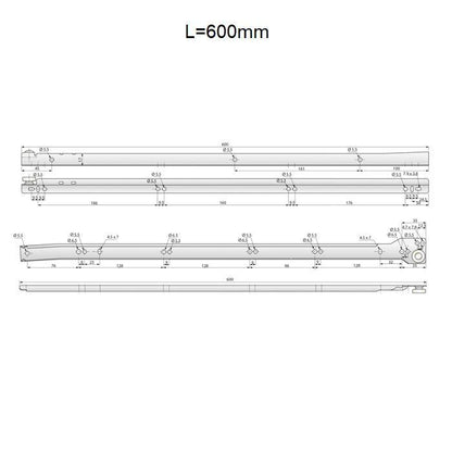 Set of POM Roller Slides White