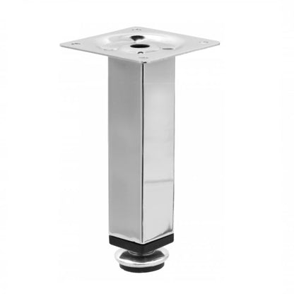 Square Furniture Leg 25x25mm - H120mm Chrome NTP 