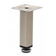 Square Furniture Leg 25x25mm - H120mm Satin NTP 