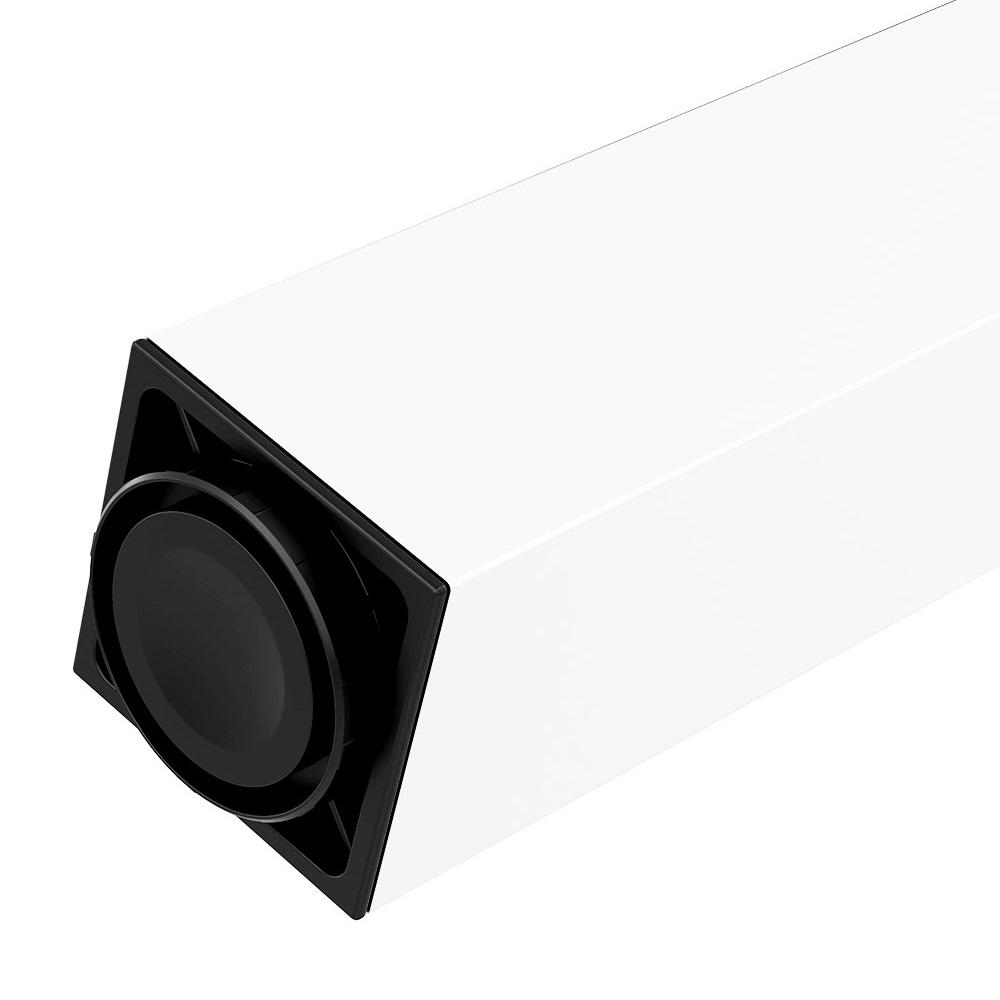 Square Furniture Leg 710mm, White, ZnAl Mounting Plate Furnica 
