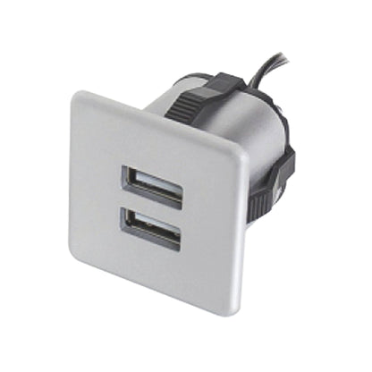 USB Charger + Power Supply Furnica Aluminum Square EU
