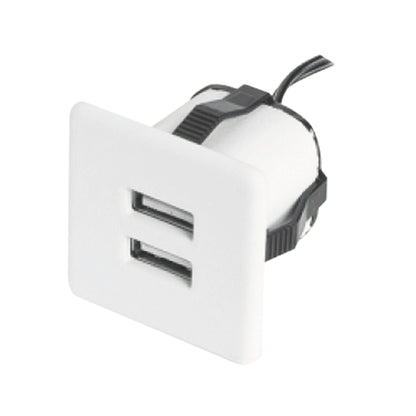 USB Charger + Power Supply Furnica White Square EU