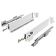 Set of Soft-Close Drawer System, LOW, H: 68mm, White